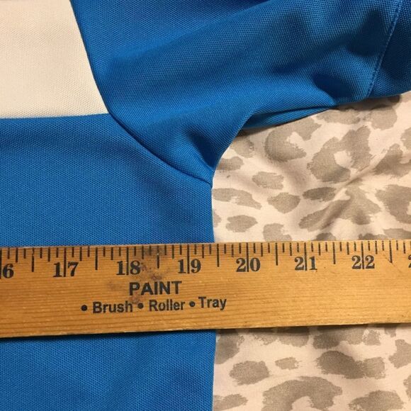 Callaway Blue White Black Golf Polo Striped Opti Dri S - Picture 4 of 5